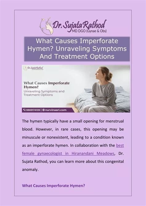 Imperforate Hymen: Symptoms, Outlook, Treatment, and More